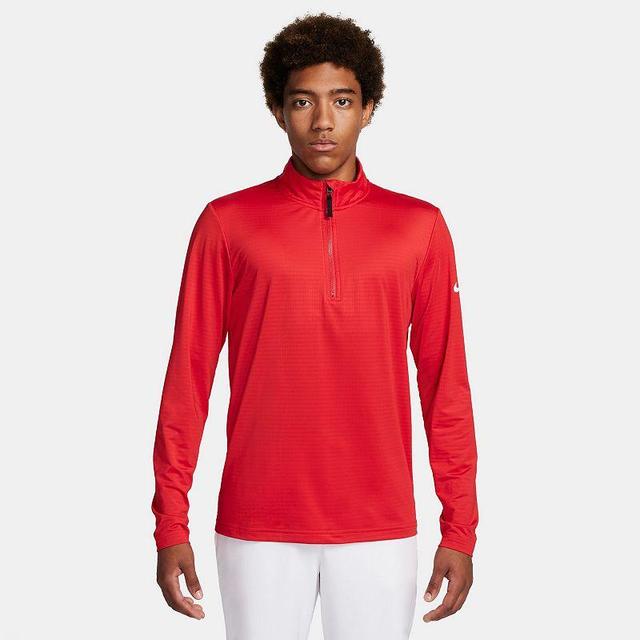 Nike Mens Victory Dri-fit Half-Zip Golf Shirt - University Red/white/black/(white) Product Image