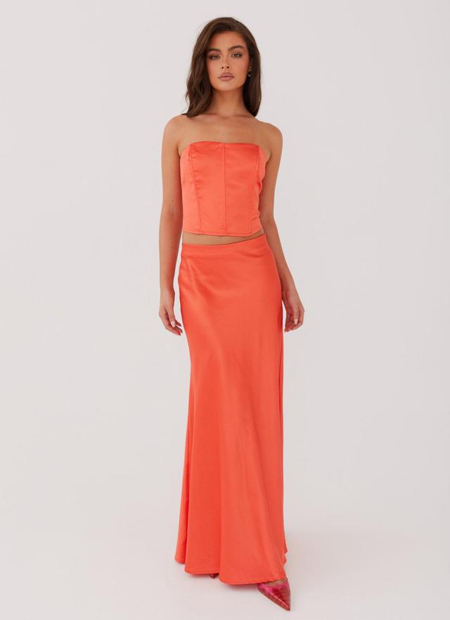 Loved By You Maxi Skirt - Papaya Product Image