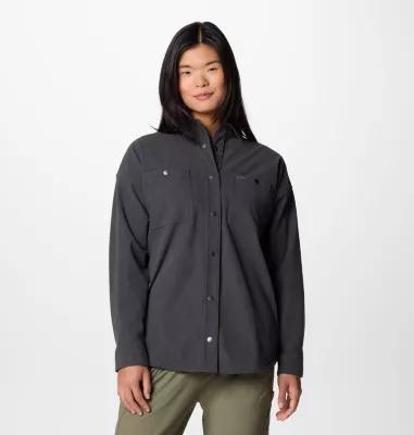 Womens Columbia Blue Point Creek Corduroy Shirt Jacket Product Image