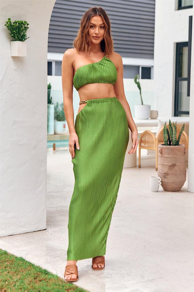 Midnight Attraction Crop Top Green product image