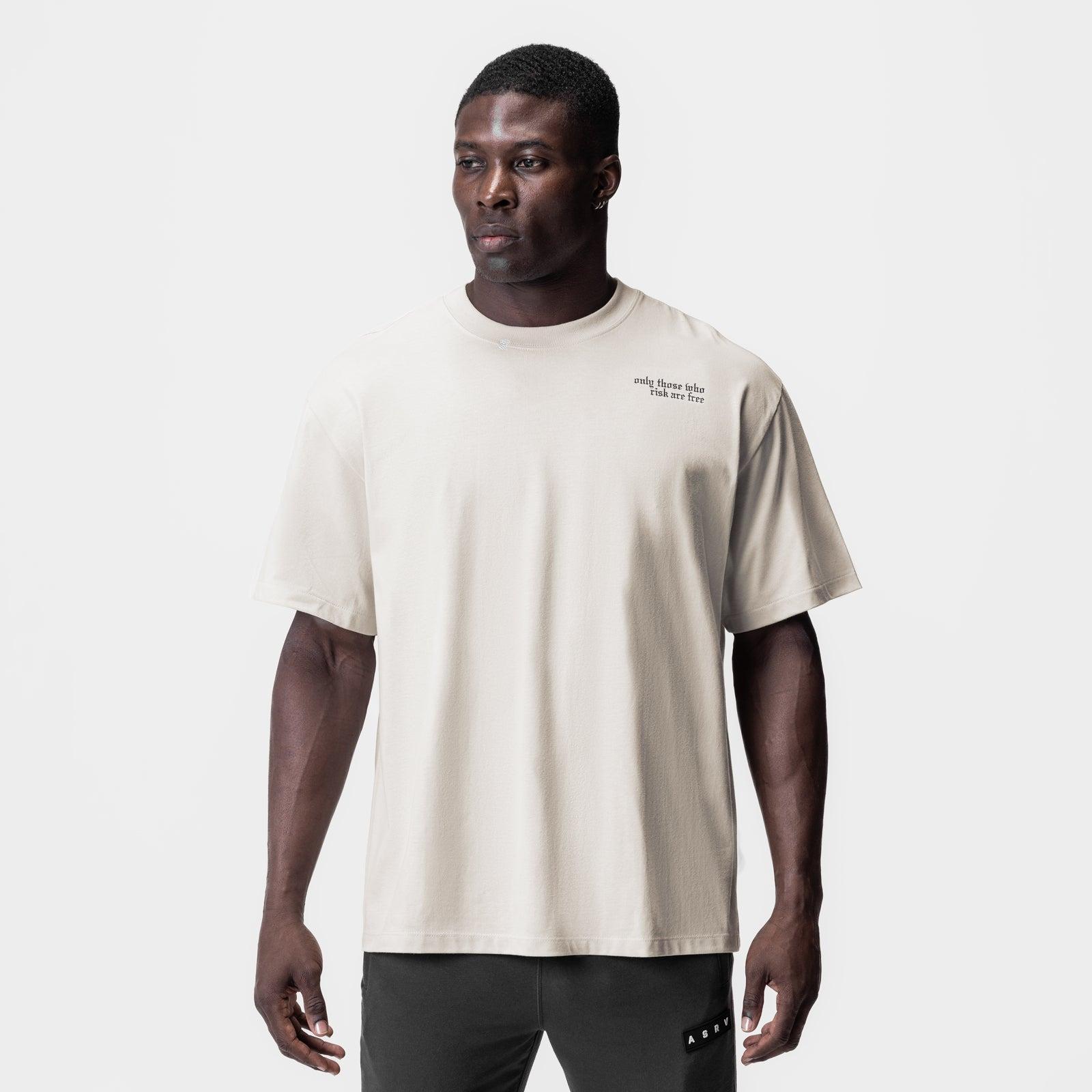 0797. Tech Essential™ Relaxed Tee - Stone "Brush Wings/ASRV" Product Image