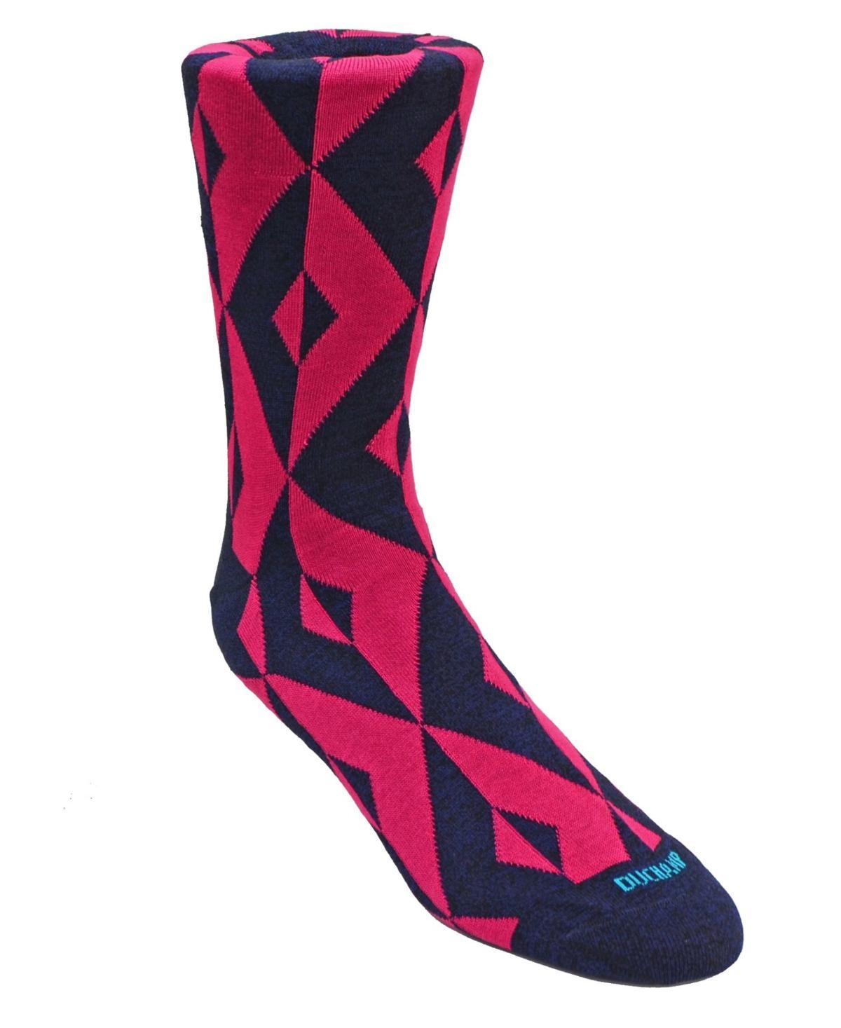 Duchamp London Mens Geometric Design Dress Sock Product Image