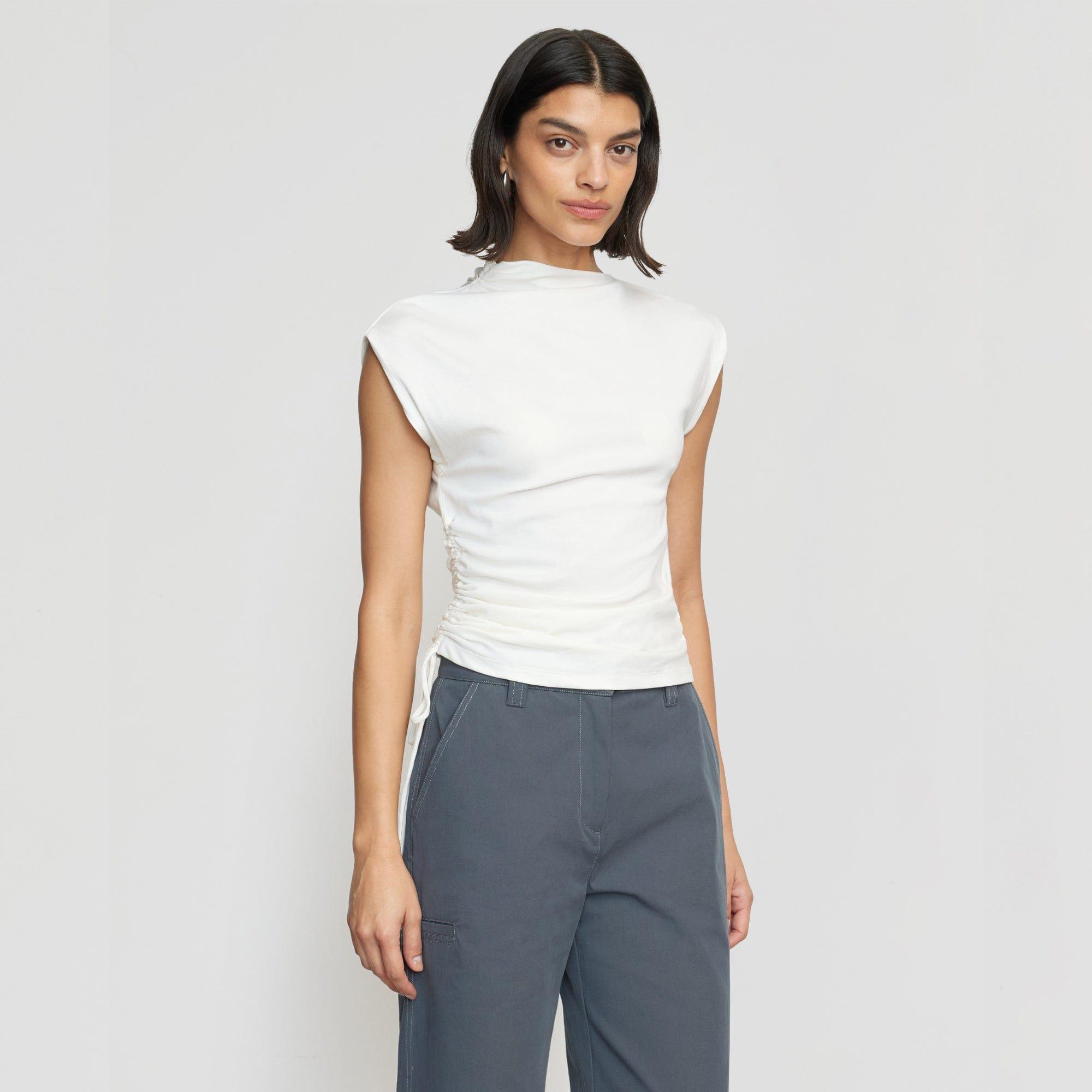 Jocelyn Asymmetric Ruched-Side Tee product image