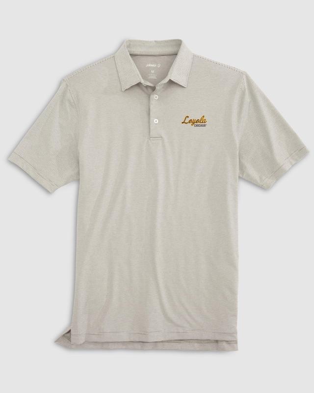 Loyola Chicago Lyndonn Striped Jersey Performance Polo Product Image