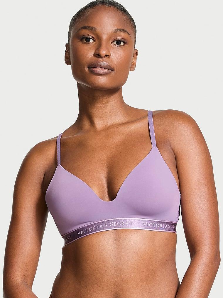 Lightly Lined Wireless Lace-Trim  Bra Product Image