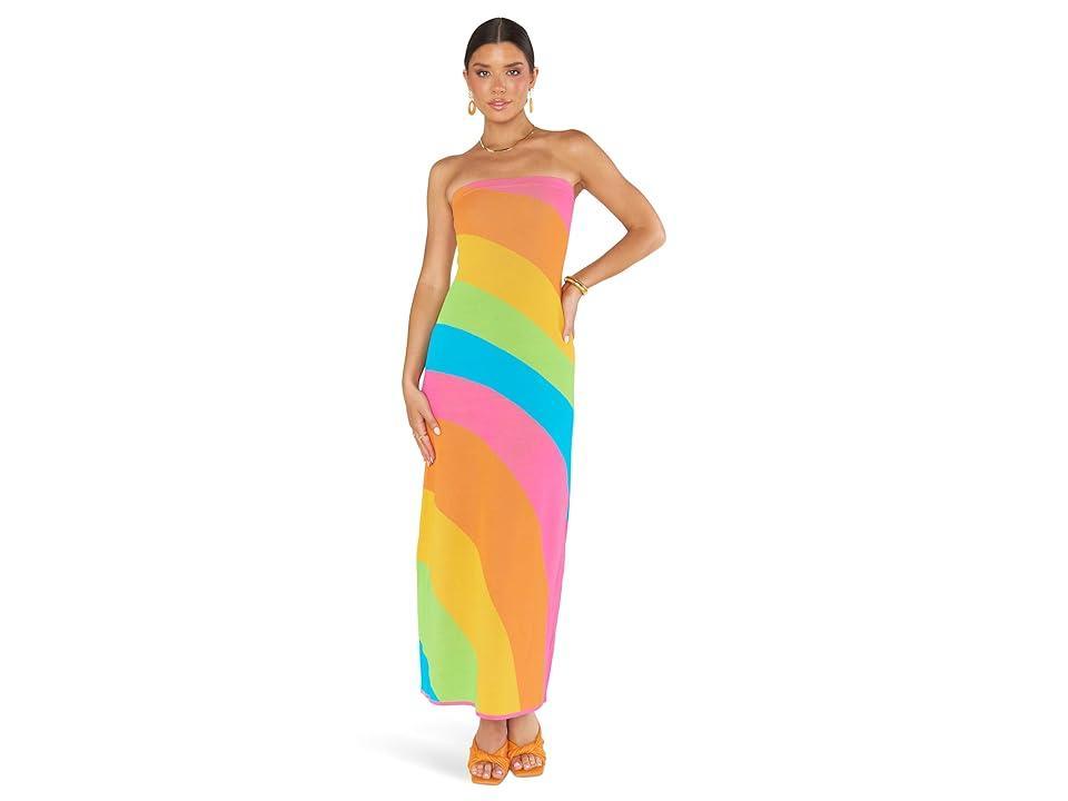 Show Me Your Mumu Island Nights Tube Dress (Salty Rainbow Stripe) Women's Dress Product Image