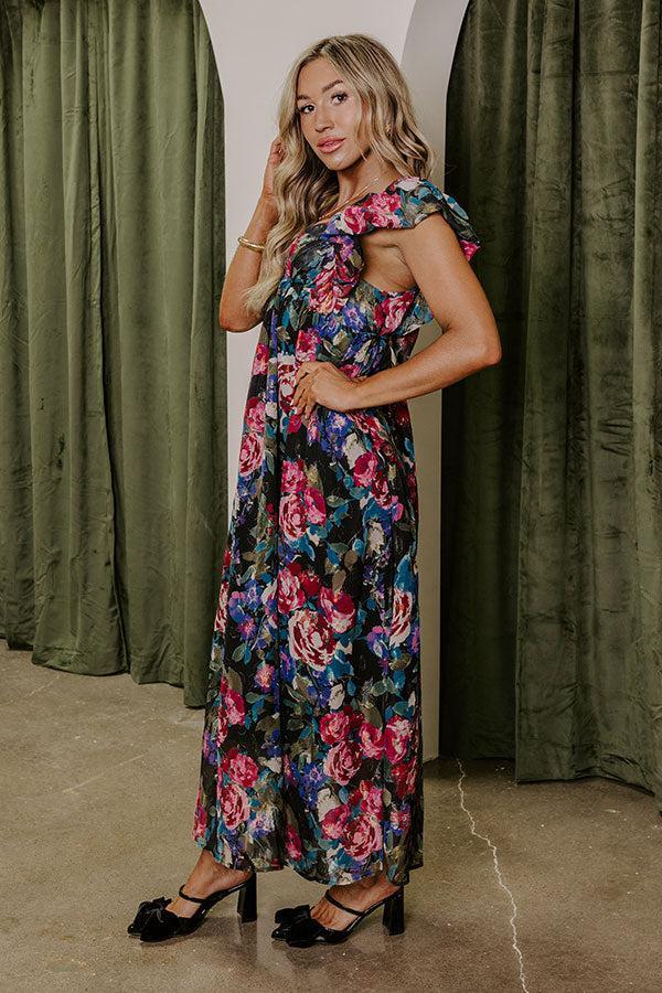 Moonlit Garden Floral Maxi Dress Product Image