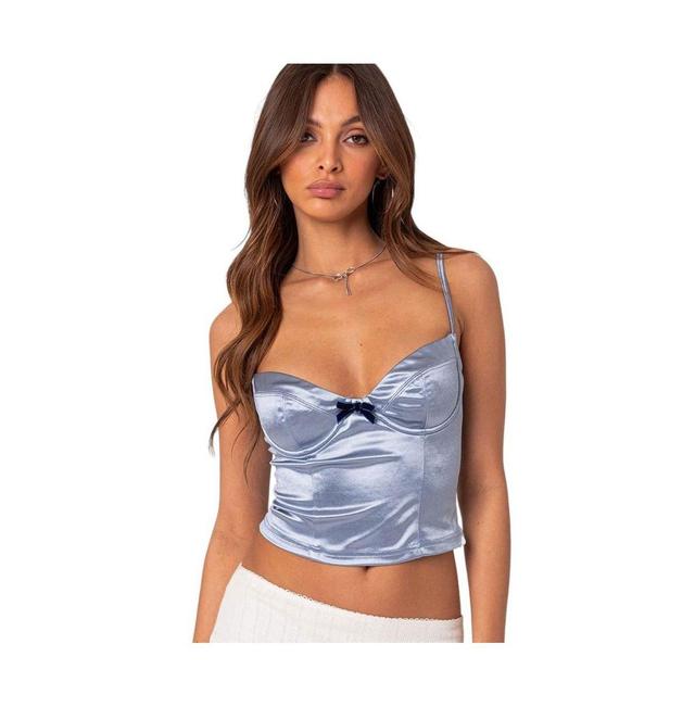 EDIKTED Salem Satin Corset Camisole Product Image