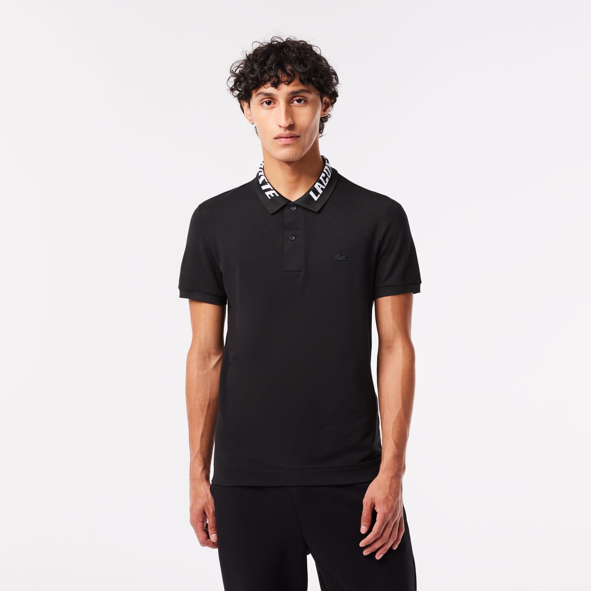 Men's Lacoste Branded Slim Fit Stretch Piqué Polo Product Image