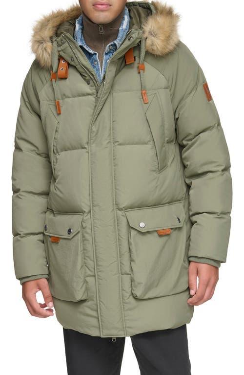 Mens Korsun Faux Fur-Trim Down Parka Product Image