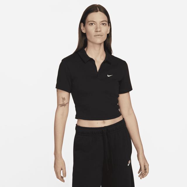 Women's Nike Sportswear Essential Short-Sleeve Polo Top Product Image