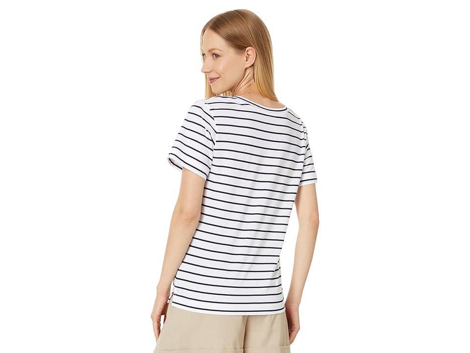 Vineyard Vines V-Neck Tee (White Women's Clothing Product Image