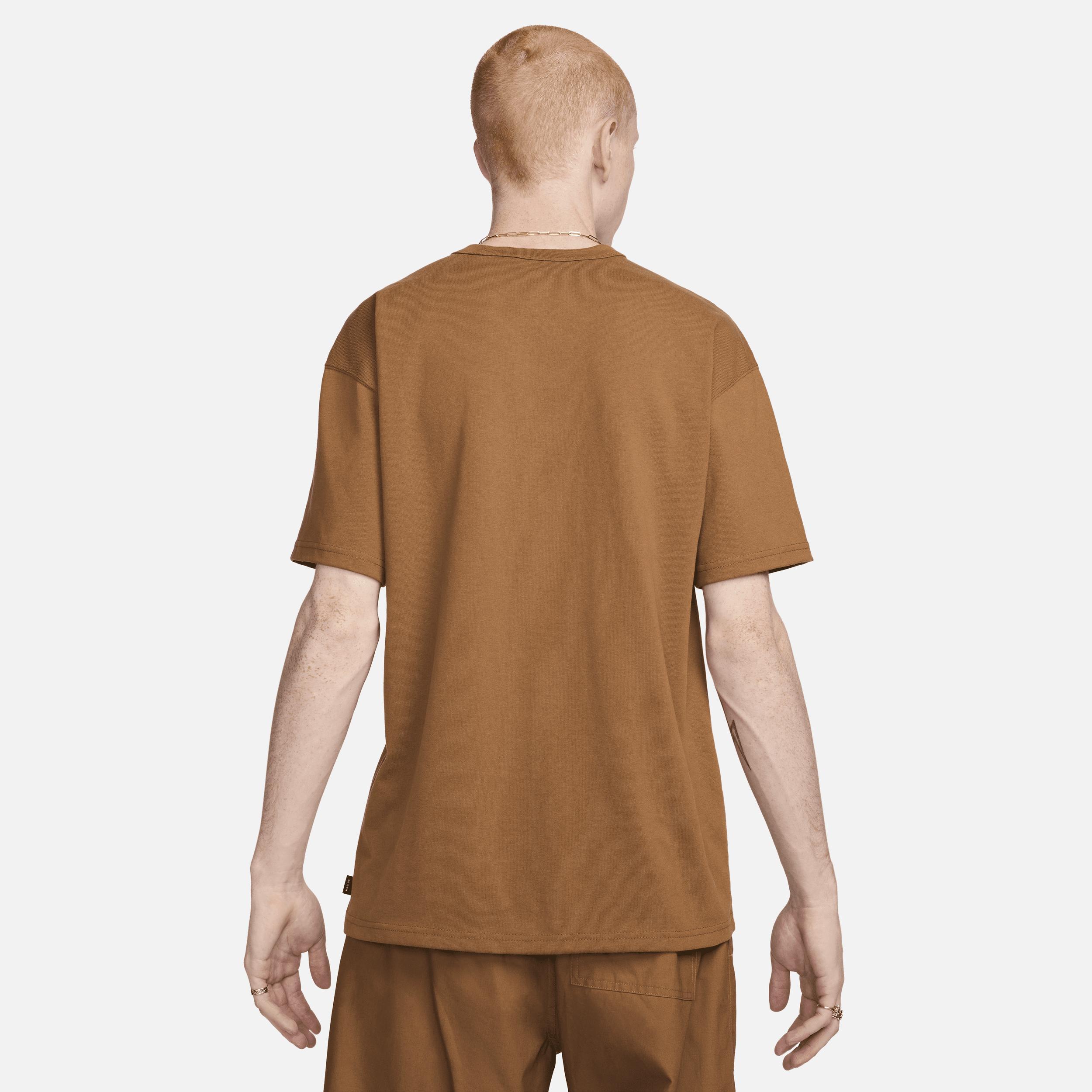 Nike Premium Essentials unisex oversized T-shirt in brown Product Image