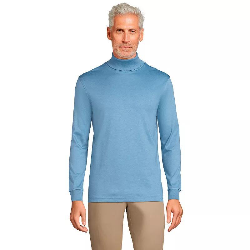 Big & Tall Lands End Super Soft Supima Turtleneck, Mens Product Image