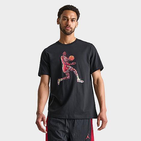 Jordan Mens Jordan Flight Essentials GFX Crew T-Shirt - Mens Black/White Product Image