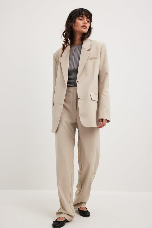 Regular Wide Leg Suit Pants Product Image