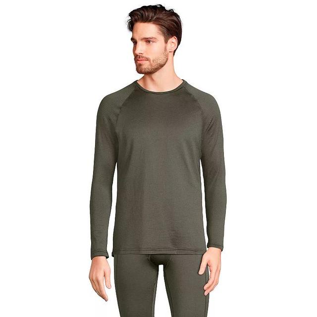 Mens Lands End Stretch Thermaskin Long Underwear Crewneck Base Layer Top Product Image