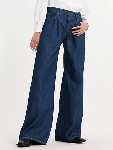 Baggy Dad Wide Leg Women's Jeans Product Image