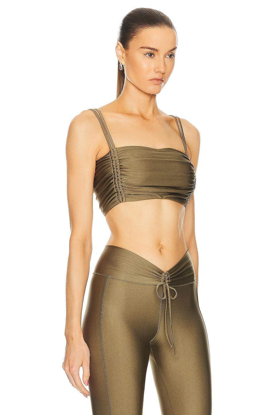 Bananhot Anya Sports Bra in Olive. Product Image