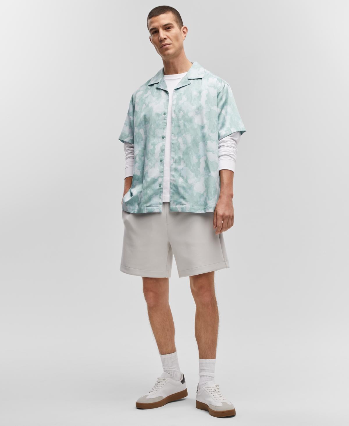 Mode of One Mens Relaxed-Fit Printed Button-Down Camp Shirt, Created for Macys Product Image