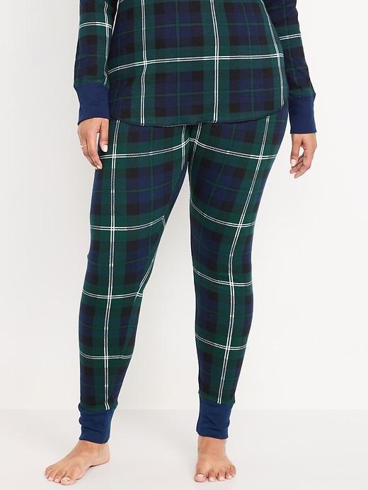 High-Waisted Waffle Pajama Leggings Product Image