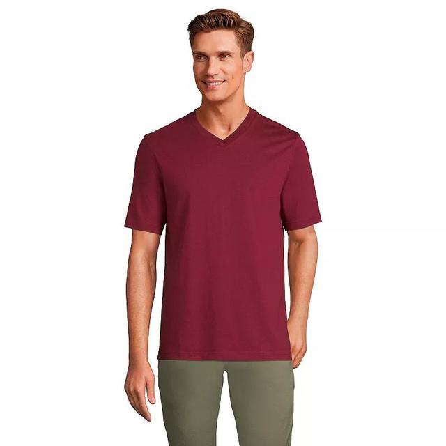 Lands End Mens Super-t Short Sleeve V-Neck T-Shirt Product Image