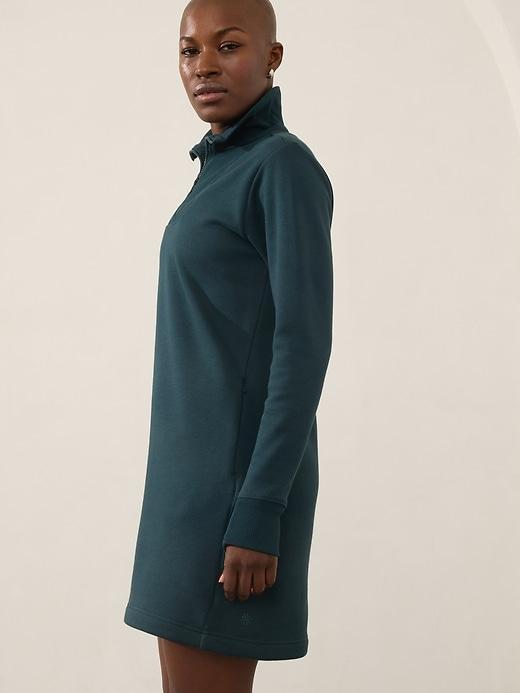 Cozy Karma 1/2 Zip Dress Product Image