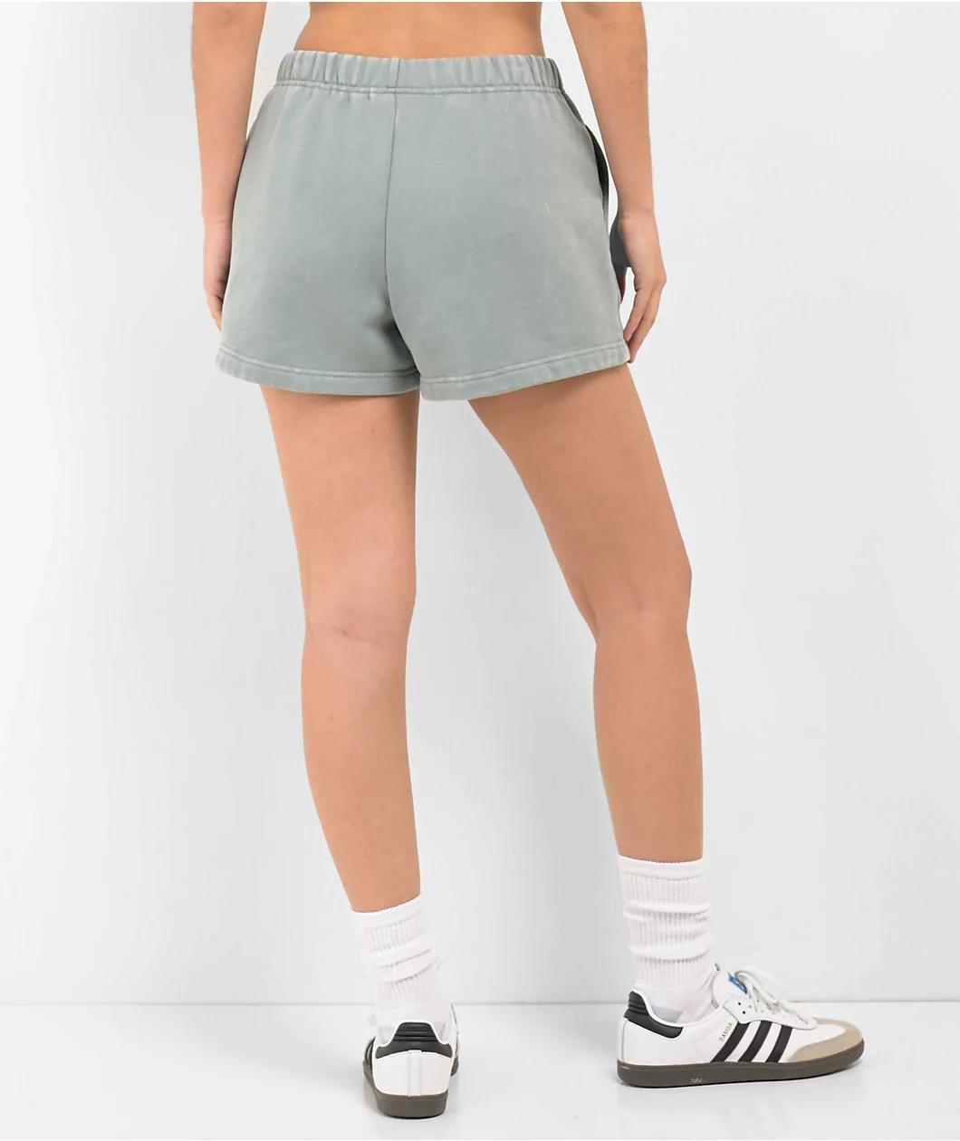 Ninth Hall Fundamentals Jara Blue Wash Relaxed Sweat Shorts Product Image