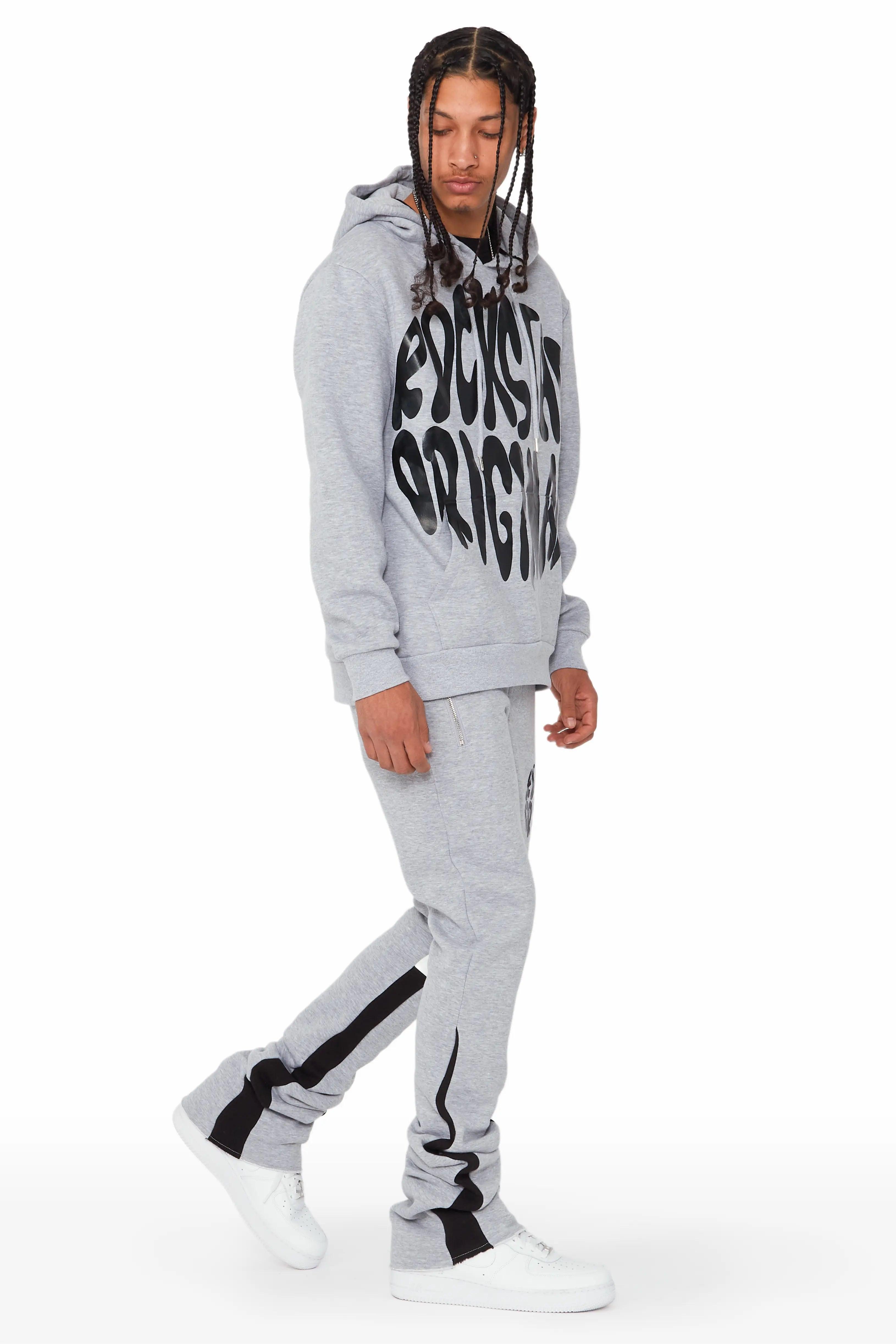 Thierry Grey/Black Stacked Flare Track Set Male Product Image