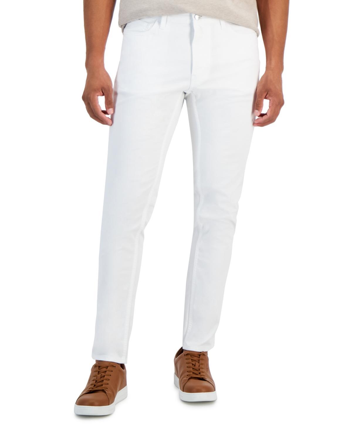 Michael Kors Slim-Fit Parker Stretch Flat Front Twill Pants Product Image