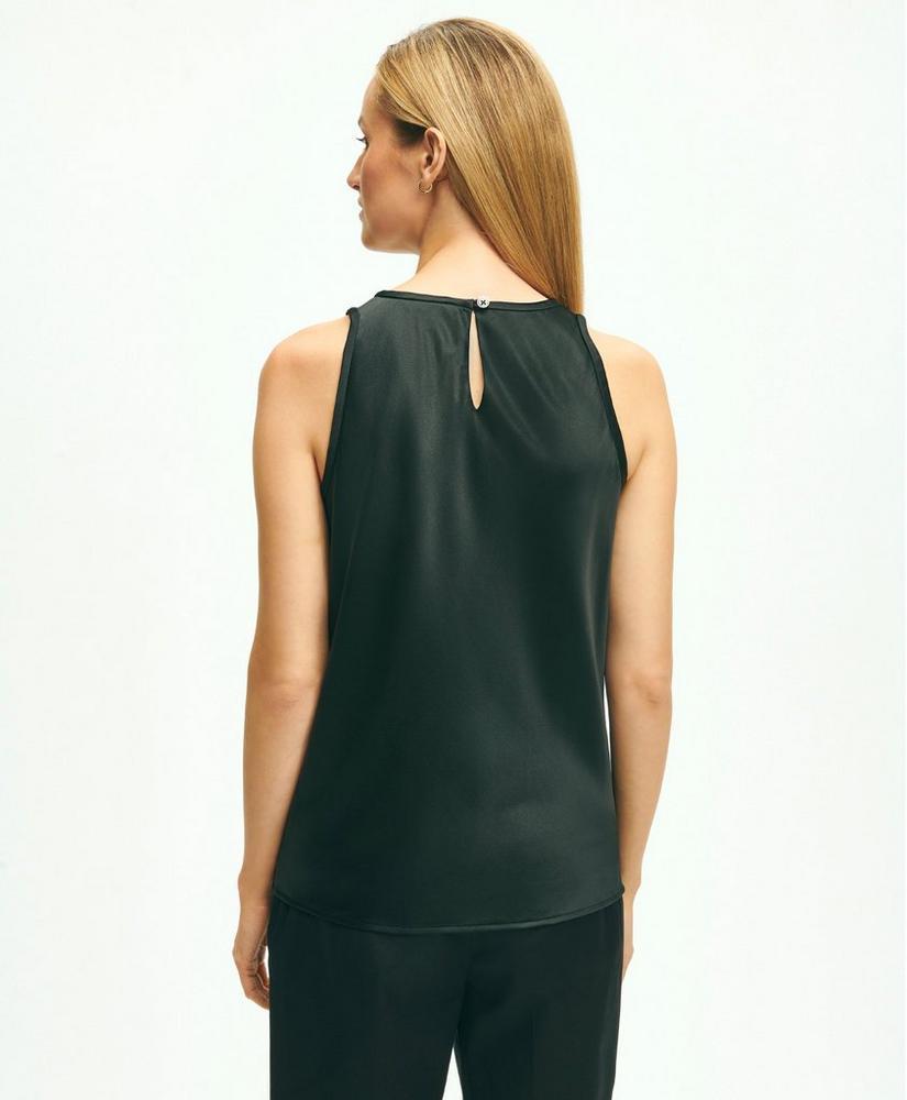 Cutaway Blouse in Stretch Silk Product Image