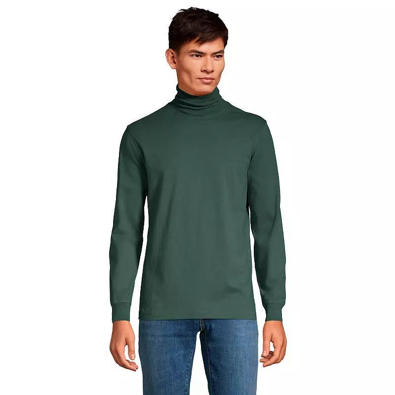 Mens Lands End Super-T Turtleneck Rich Red Product Image