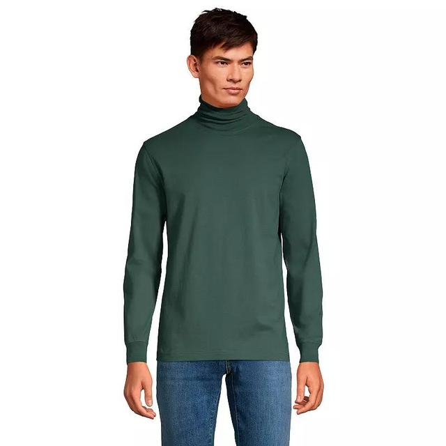 Mens Lands End Super-T Turtleneck Rich Red Product Image