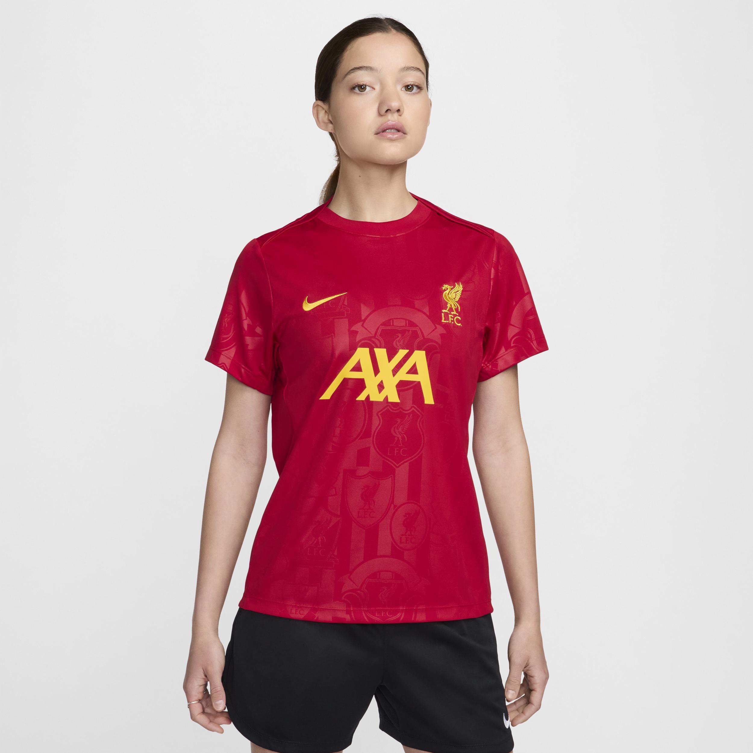 Liverpool FC Academy Pro Nike Women's Dri-FIT Soccer Pre-Match Short-Sleeve Top Product Image