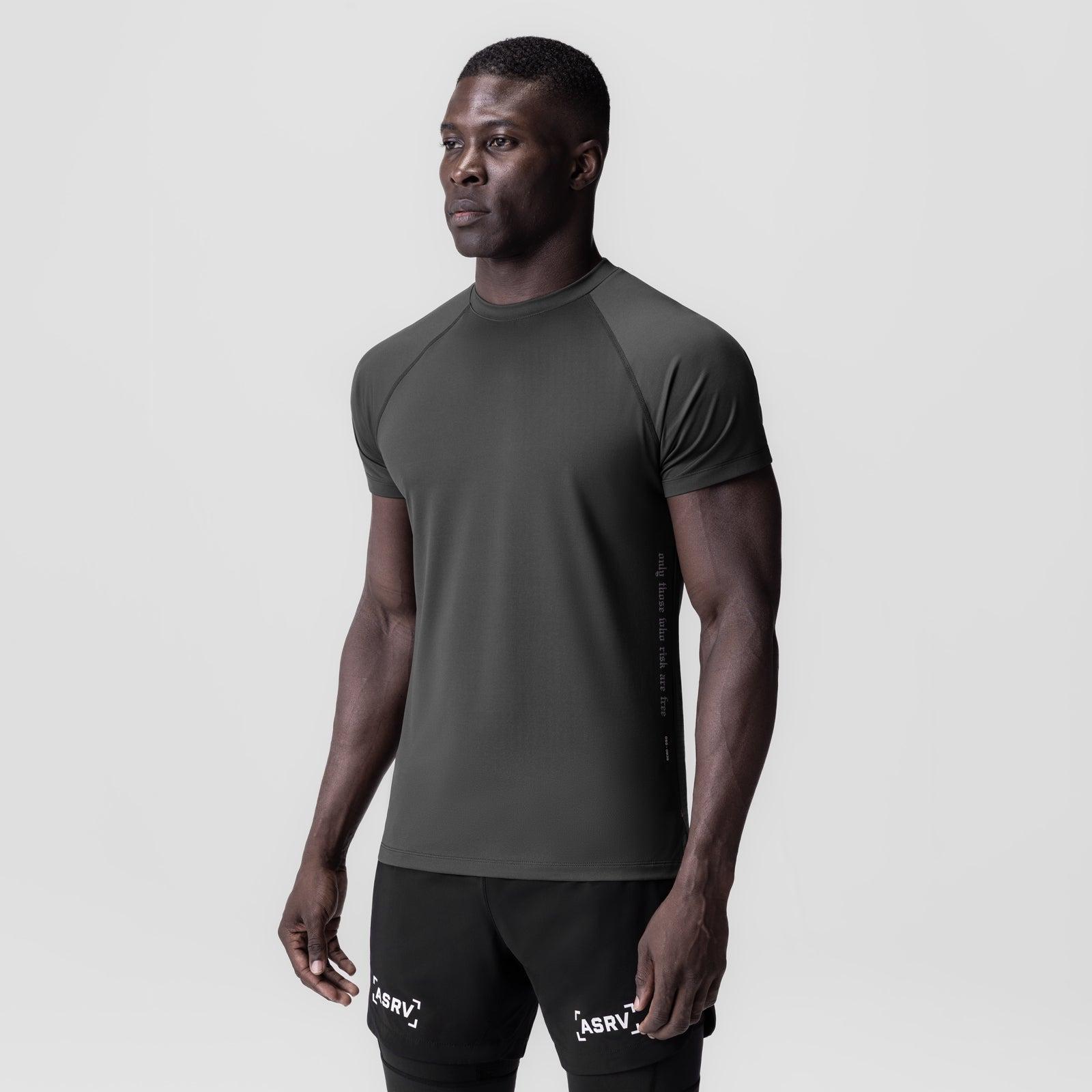 0839. 3D-Lite® 2.0 Lycra® Fitted Tee - Black "OTWR" Product Image