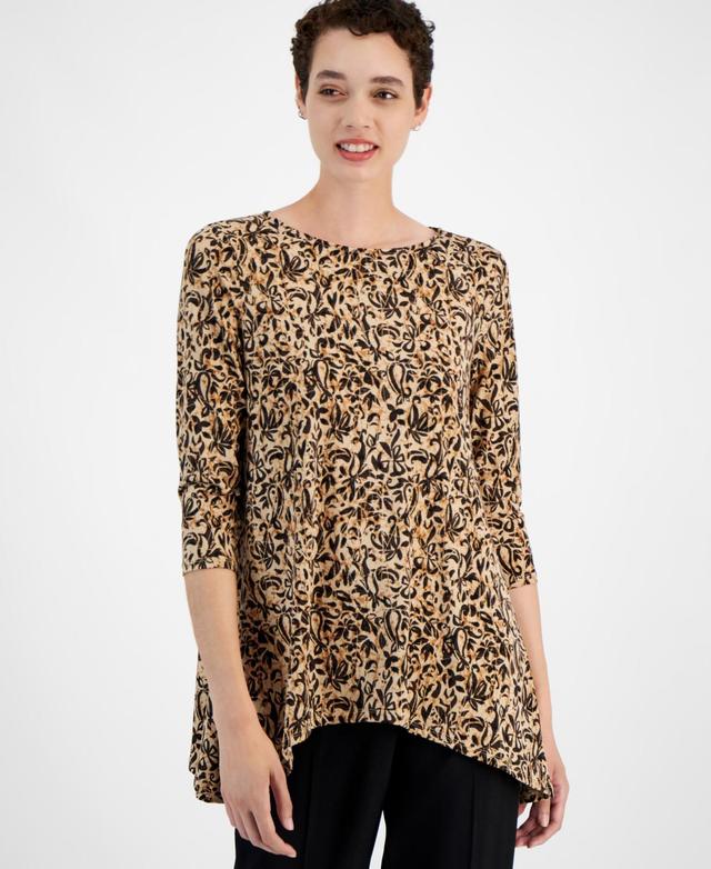 Jm Collection Womens Printed Swing Top, Created for Macys Product Image