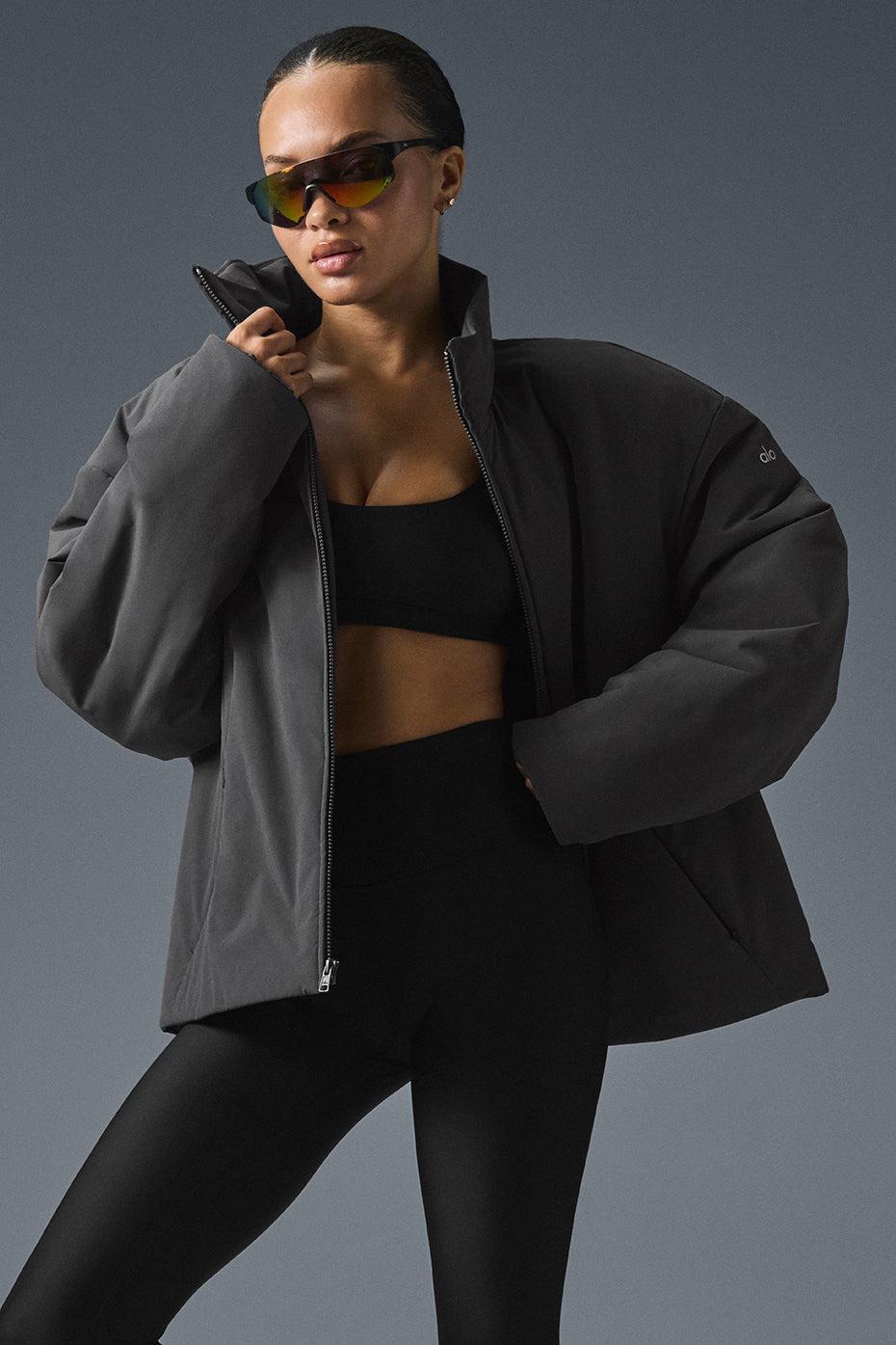 Stretch Woven Notable Jacket - Anthracite Female Product Image