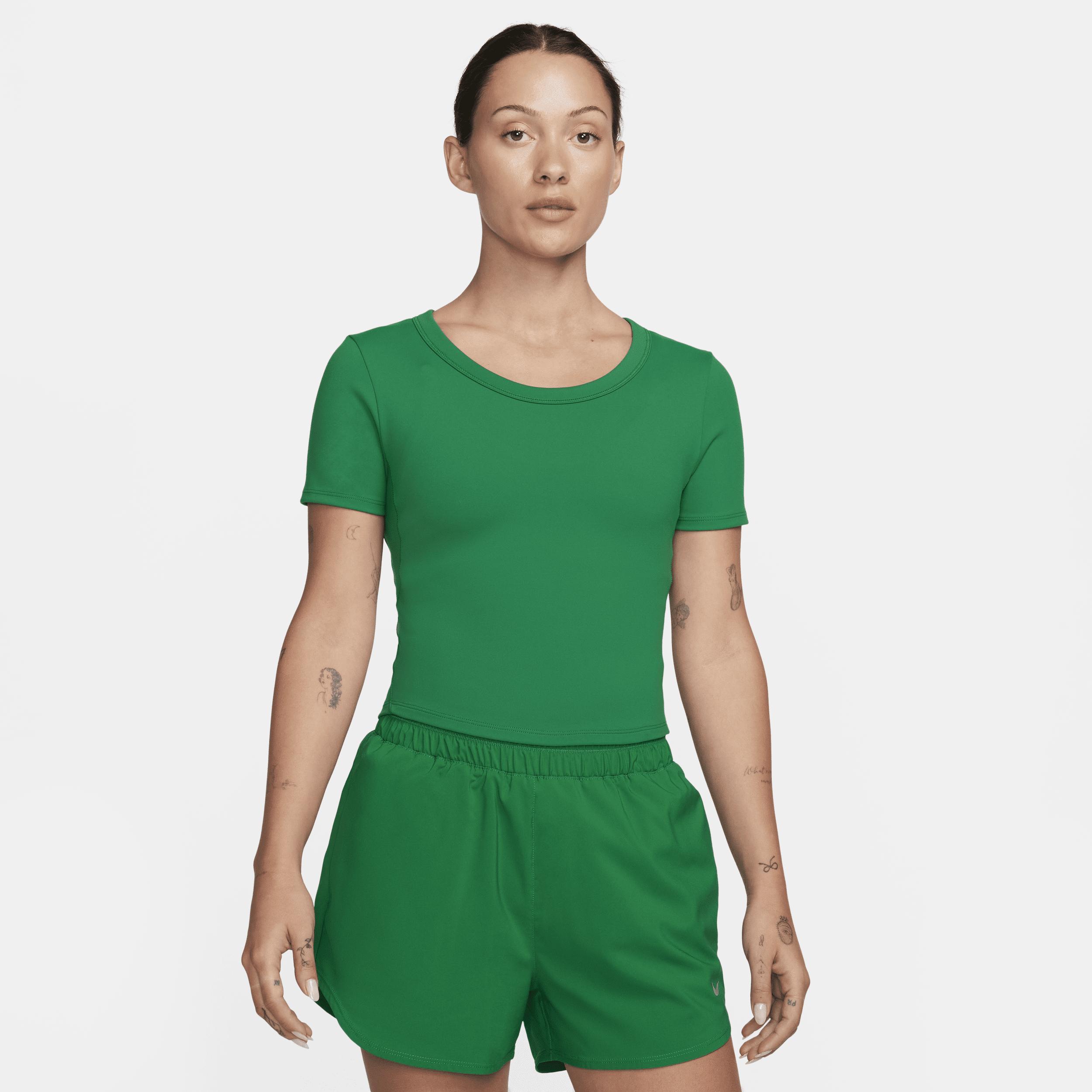 Nike Women's One Fitted Dri-FIT Short-Sleeve Cropped Top Product Image