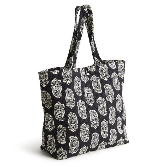 Vera Bradley Original Tote Bag Women in Iconic Paisley Moonless Night Black/White Product Image