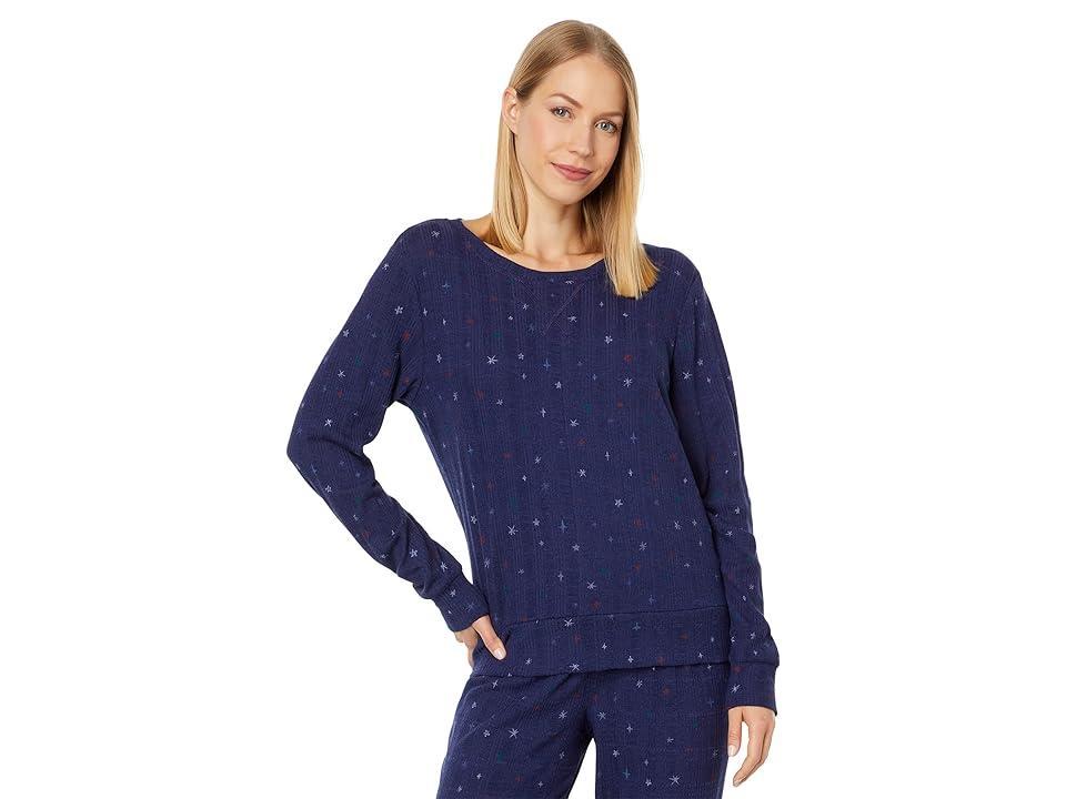 Honeydew Intimates Cabin Cozy Jacquard Knit Lounge Set (Twilight Stars) Women's Pajama Sets Product Image