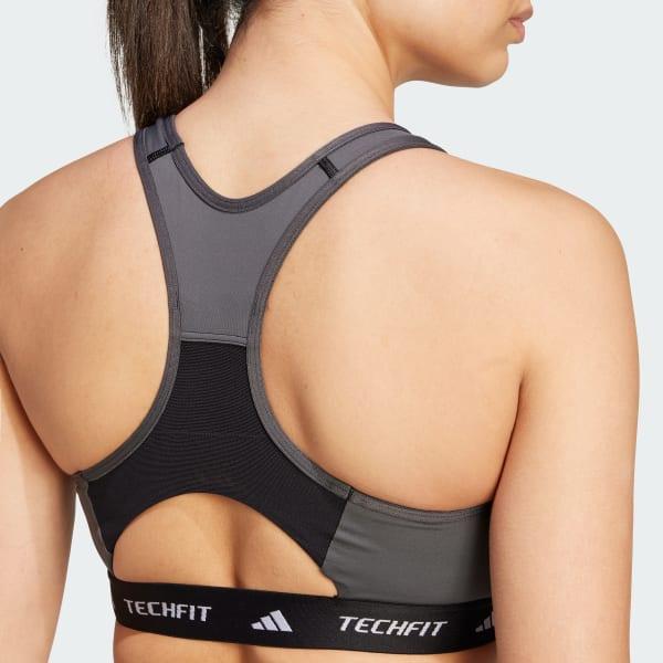 Techfit Medium-Support High-Neck Colorblock Bra Product Image