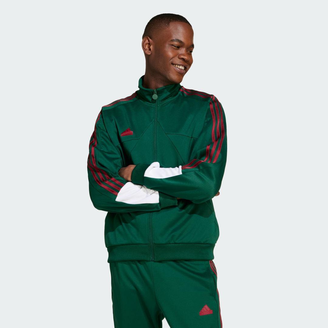 adidas House of Tiro Nations Pack Track Jacket Dark Green L Mens Product Image