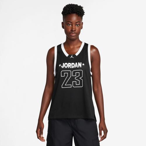 Jordan Womens Jordan Split Jersey 23 Tank Top 2 - Womens White/Black Product Image