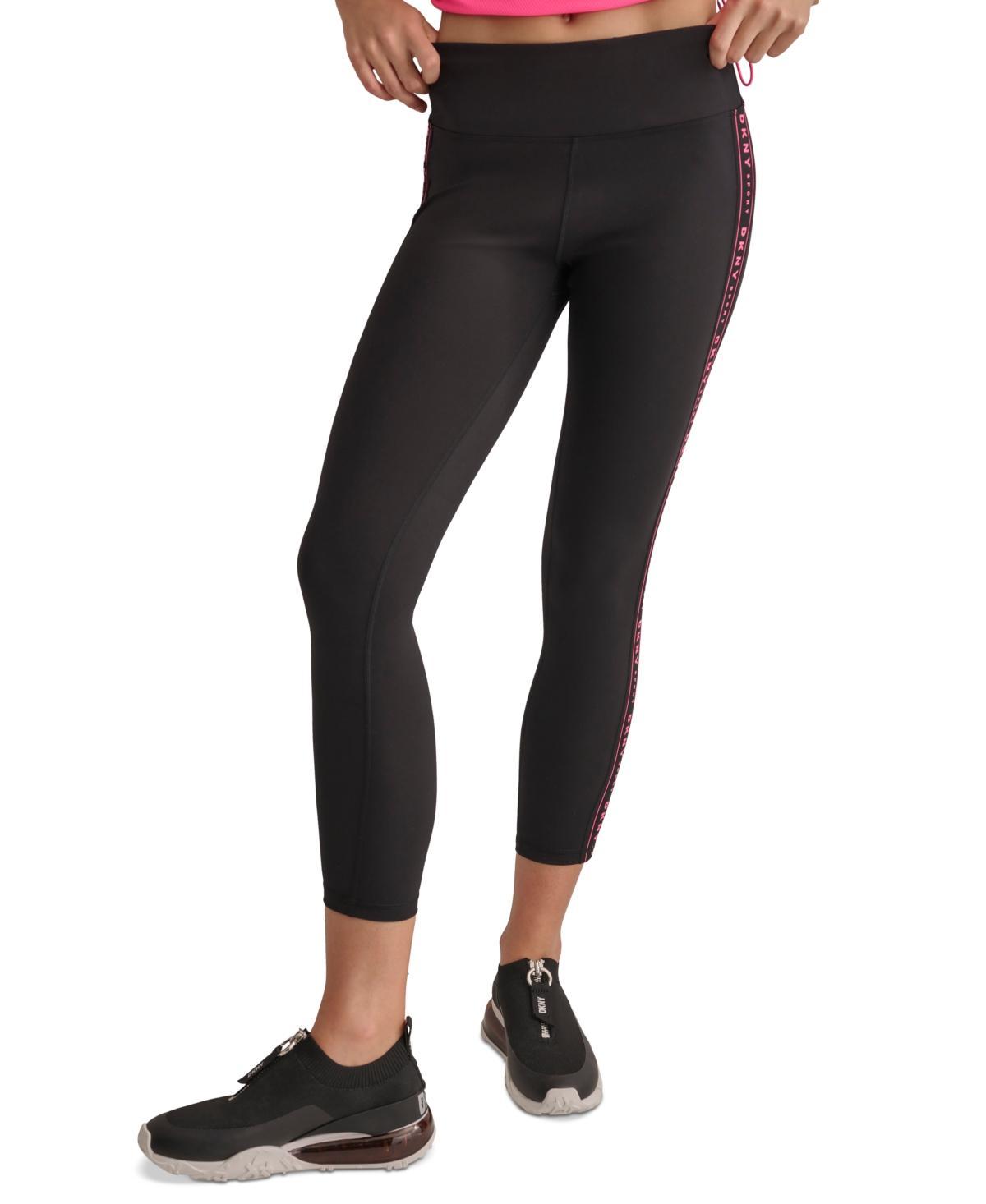 Dkny Sport Womens High-Waist Logo Tape Leggings - Blk Product Image