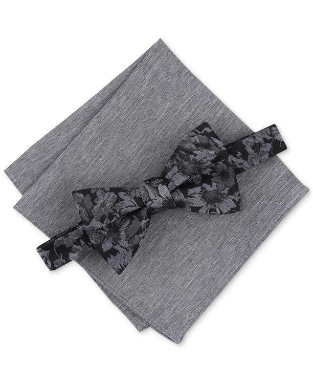 Bar Iii Mens Malaga Floral Bow Tie & Solid Pocket Square Set, Created for Macys Product Image