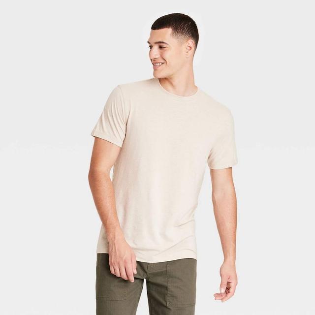 Mens Every Wear Short Sleeve T-Shirt - Goodfellow & Co Oatmeal M Product Image