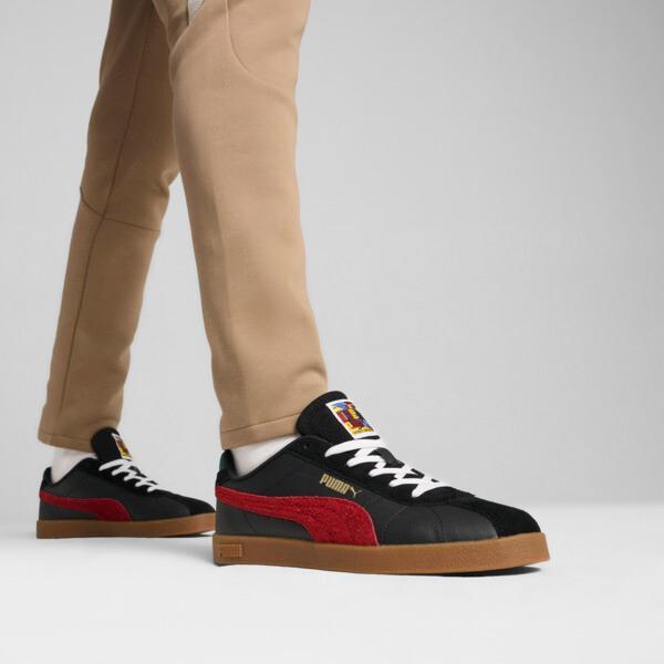 PUMA Club II Year Of Sports Men's Sneakers in Black/Intense Red/Gum Product Image