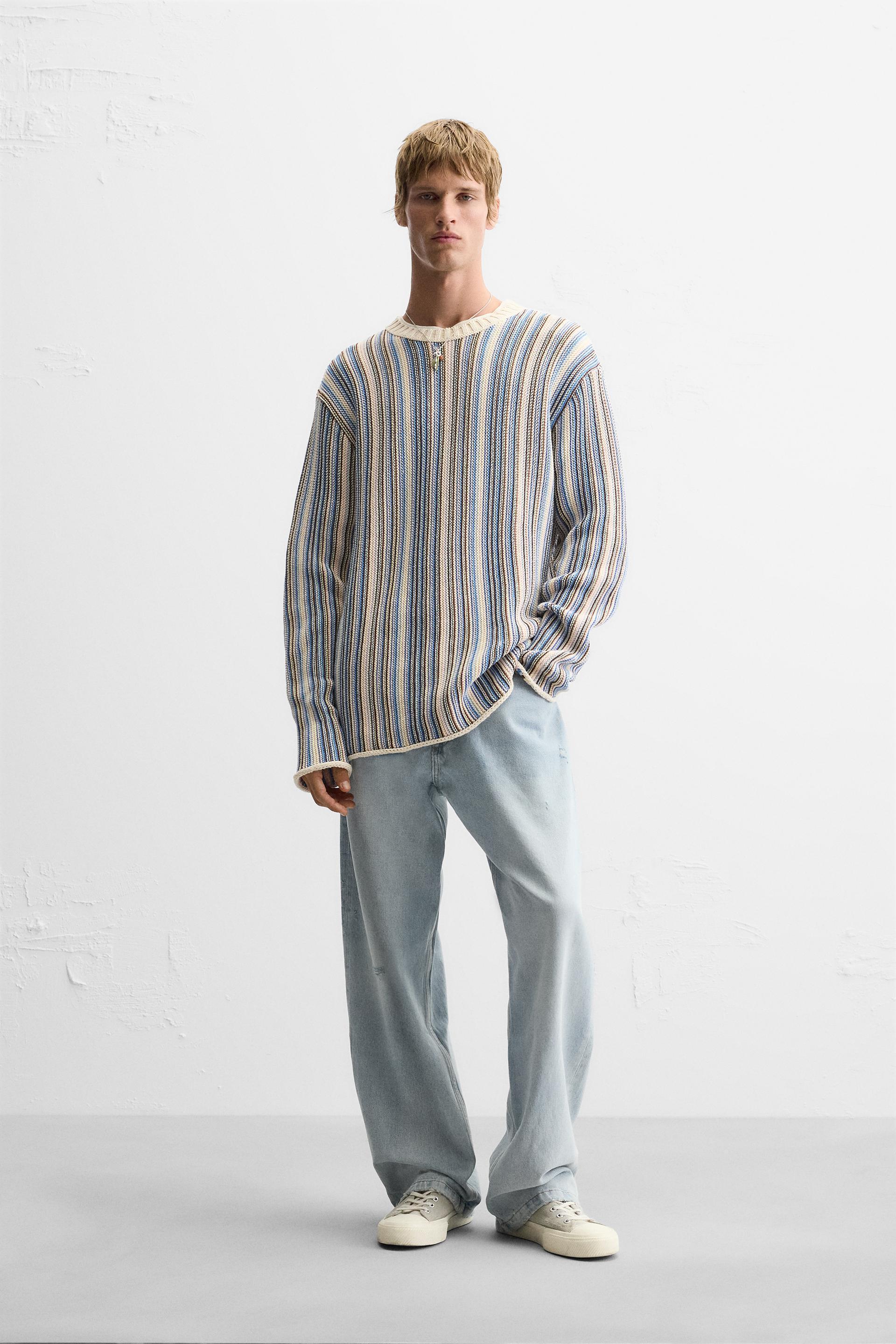 STRIPED JACQUARD SWEATER Product Image