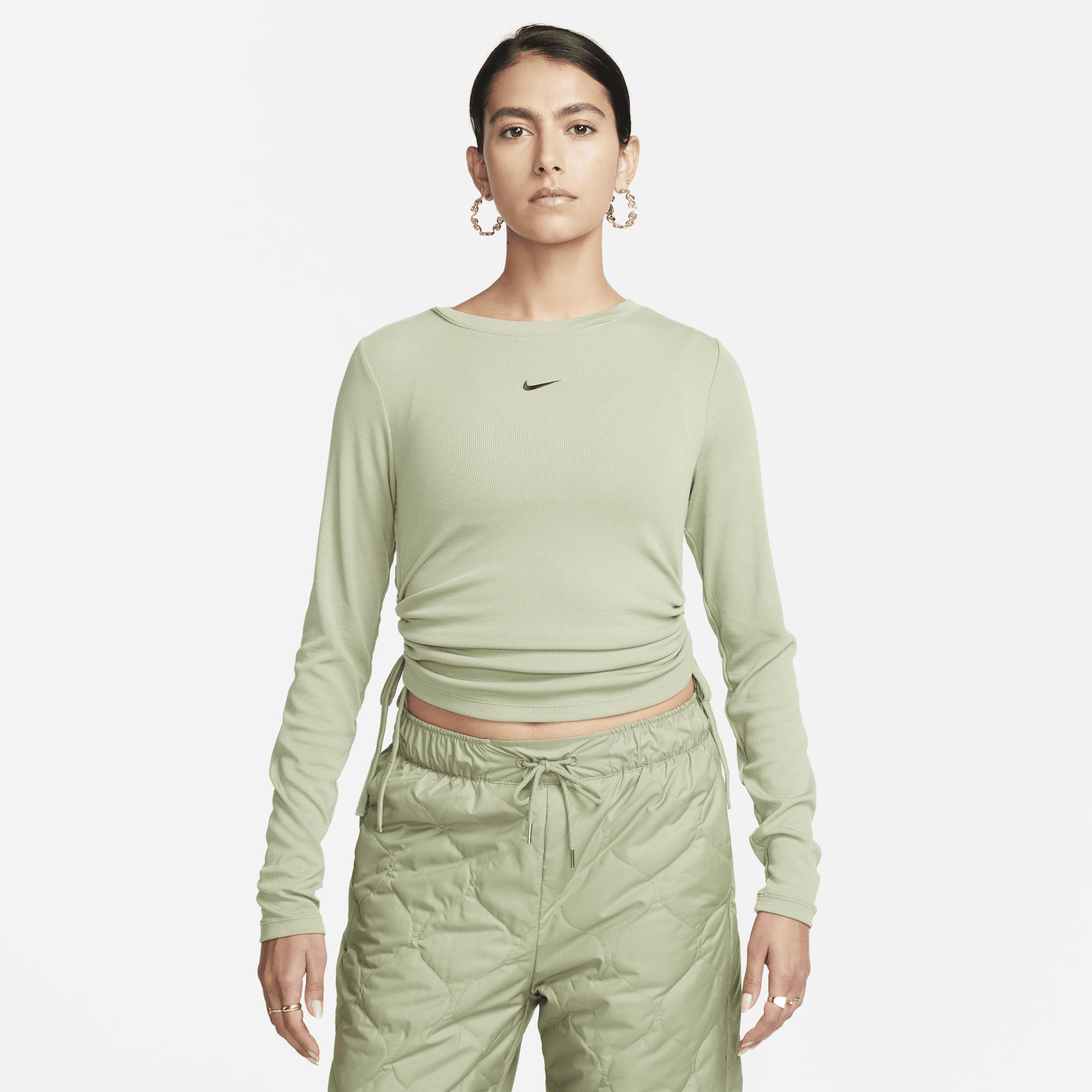 Women's Nike Sportswear Essential Ribbed Long-Sleeve Mod Crop Top Product Image