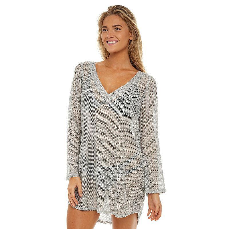 Womens Jordan Taylor V-Neck Swim Cover-Up Tunic Product Image